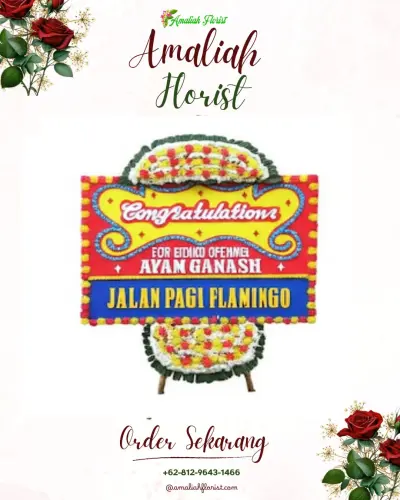 Bunga Papan Congratulation di Maccini Parang